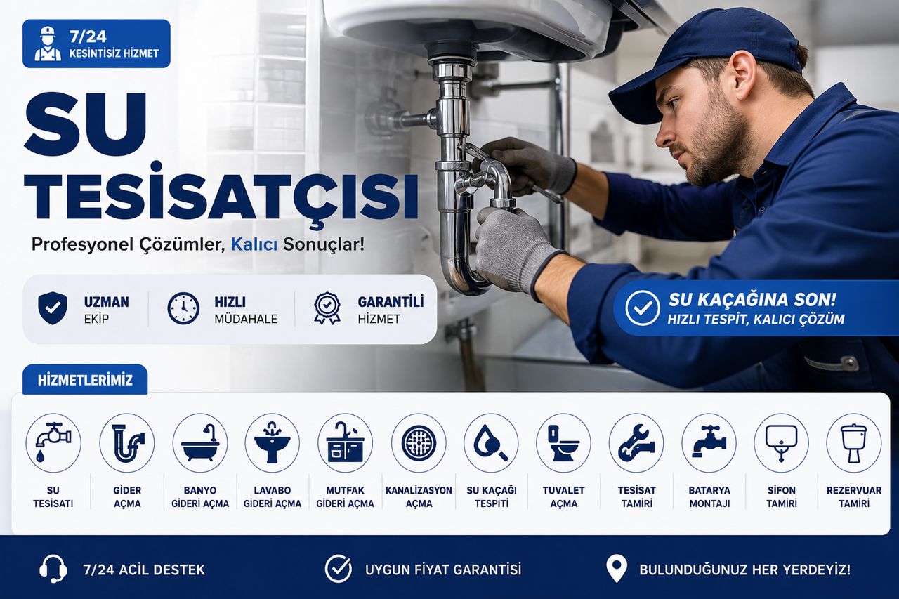 Menteş tuvalet ve klozet açma dahil 7/24 su tesisatçısı hizmetleri: lavabo altı sifon ve tesisat müdahalesi